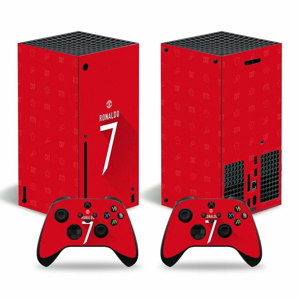Защитная пленка на консоль и контроллеры Xbox Series X/ Наклейка виниловая на игровую приставку Microsoft Xbox X/ Защитный чехол