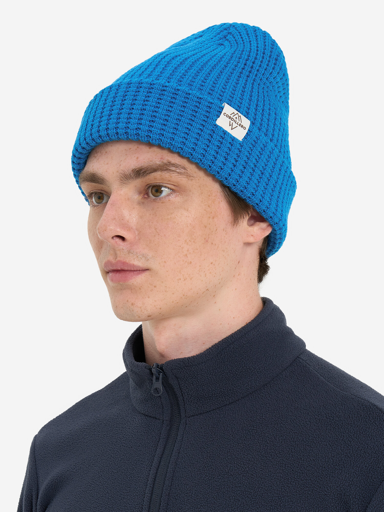 Шапка CORDILLERO Unisex Knitted Hat для мужчин и женщин, размер 59, ярко-голубой