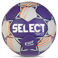 Мяч гандбольный Select Ultimate Replica v24, 1671854999, р.2 (Jr), EHF Appr, ПУ, фиолетово-белый