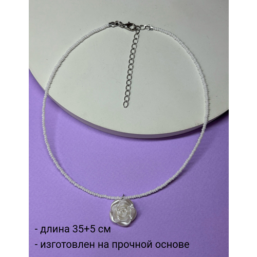 Чокер SIDORINA SOFIA ACCESSORIES перламутр бисер длина 35 см белый 300₽