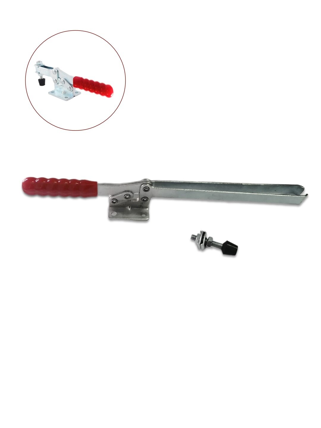 Зажим рычажный с горизонтальной ручкой UMC-203FLL (Усилие 225 кг)