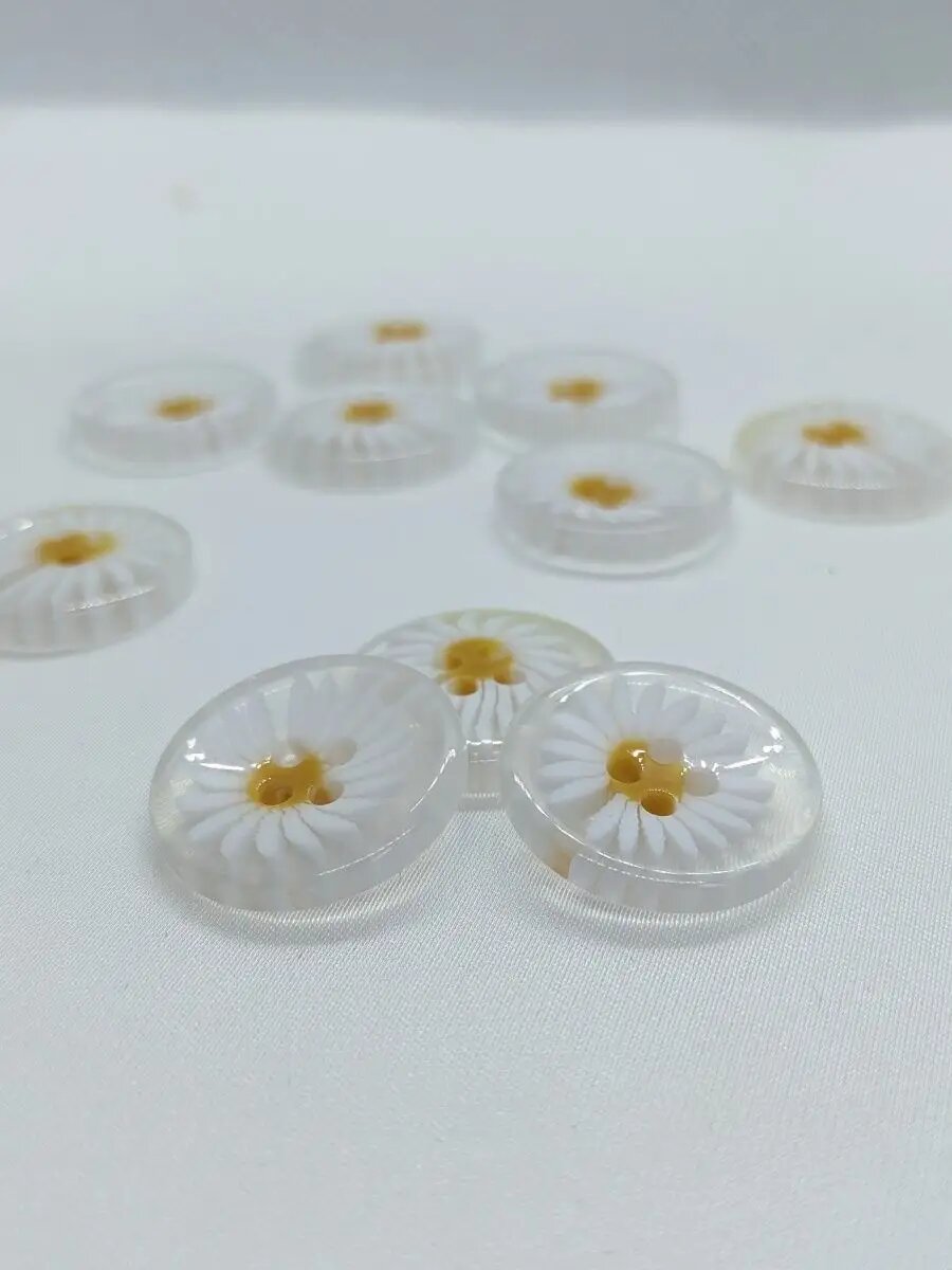 Декоративные пришивные пуговицы на 4 прокола 20 мм