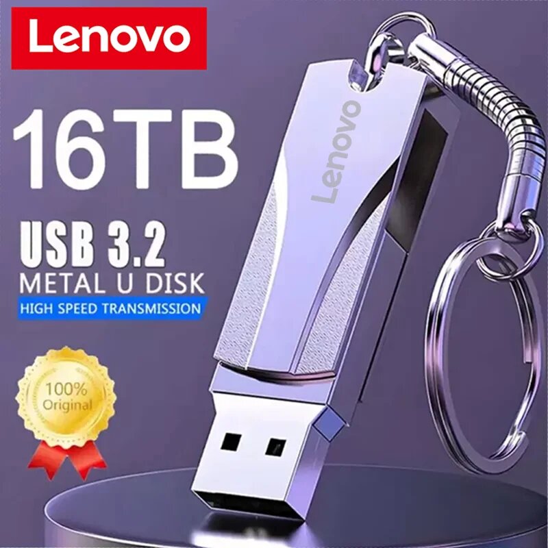 Lenovo USB 3.0 флешка 16 ТБ, 1TB Black