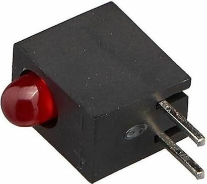 Светодиод KINGBRIGHT L-934CB/1ID LED in housing red 3mm No.of diodes: 1 20mA Lens: red, diffused 1шт