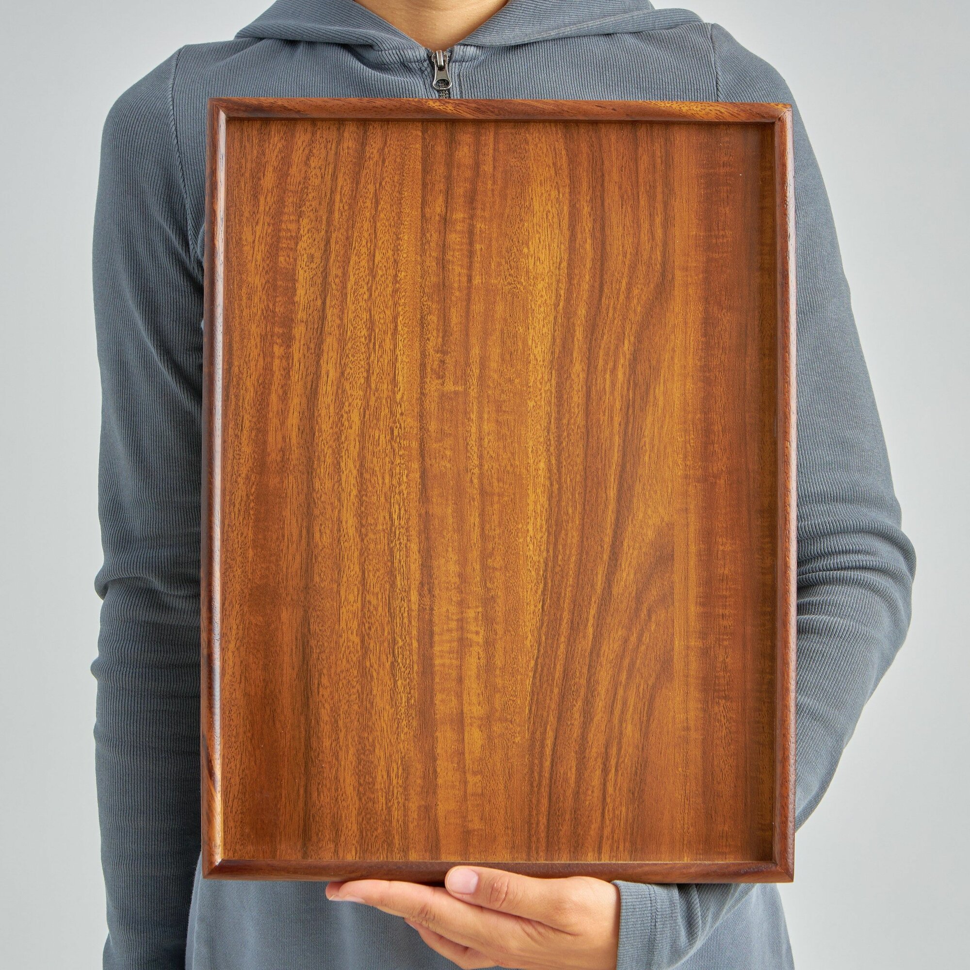 Поднос деревянный прямоугольный 40х30х2.3 см Varman.pro