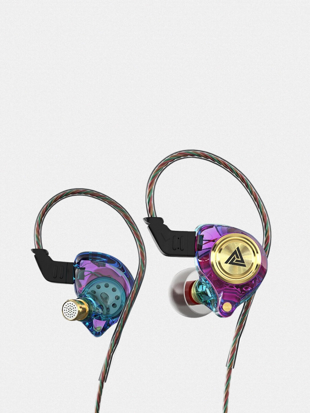 Проводные музыкальные наушники QKZ, AK3, AUX подключение, hi-res audio