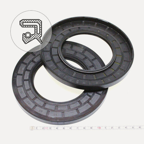 Изображение товара Манжета армированная (Сальник) 85х150х12 (тип 2 / TC) 70NBR (упаковка 2 шт.)