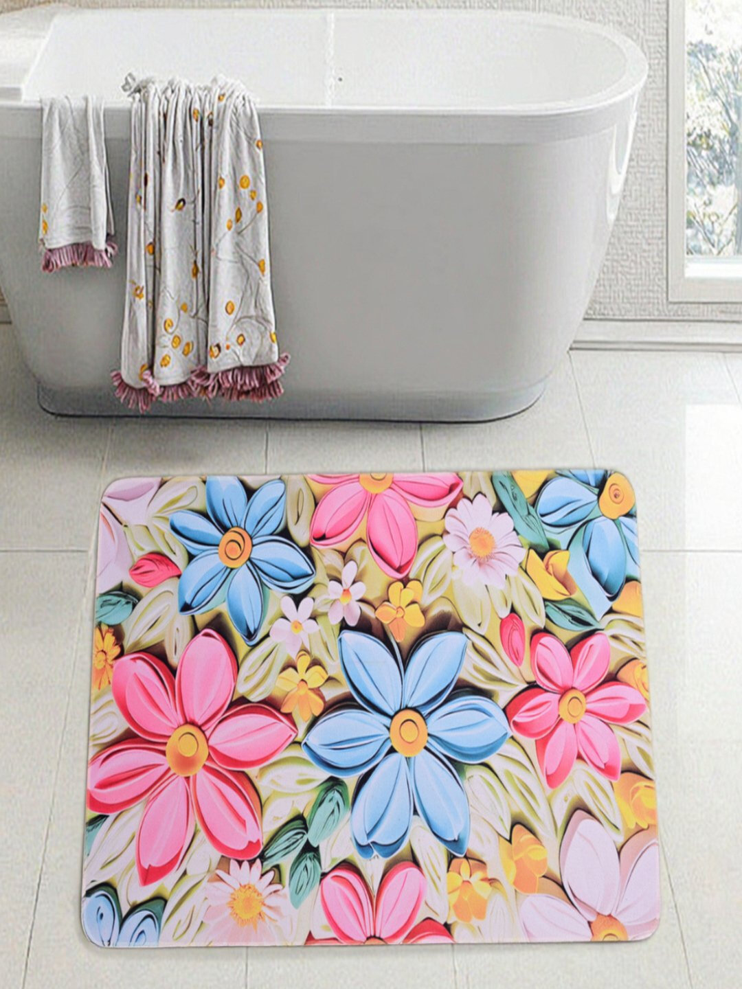 Коврик для ванной, кухни, детской комнаты и туалета, противоскользящий 40x60