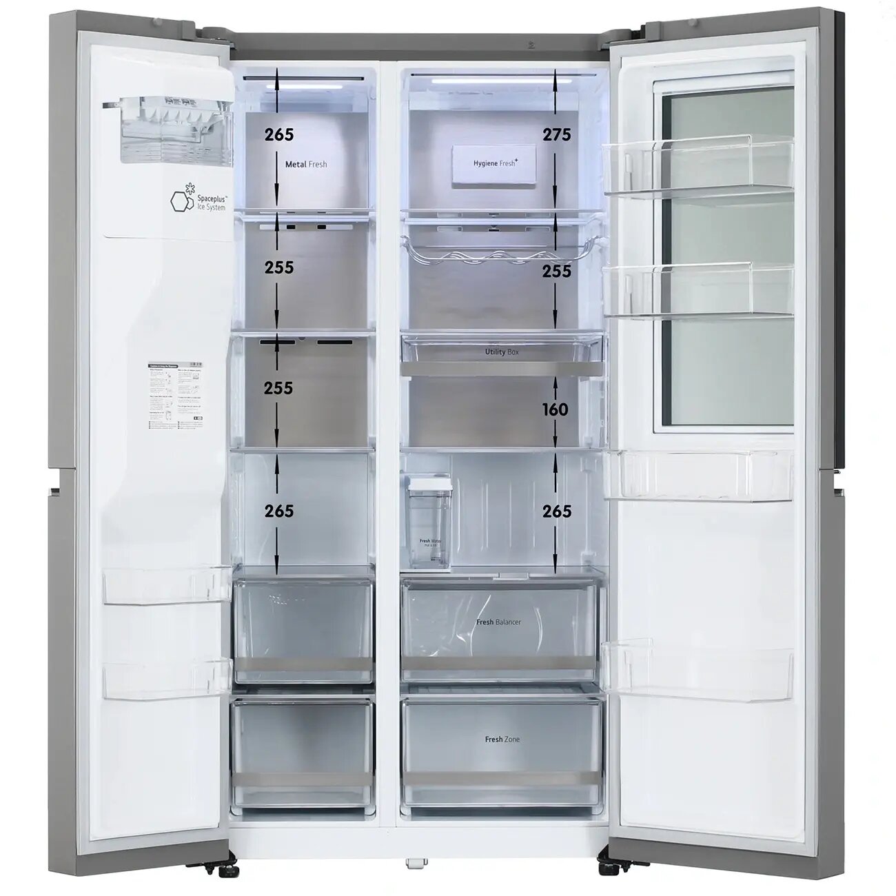 Холодильник LG GC-X257CAEV, A+, T, 166 см - 200 см, 2, 36 дБ — фото 1