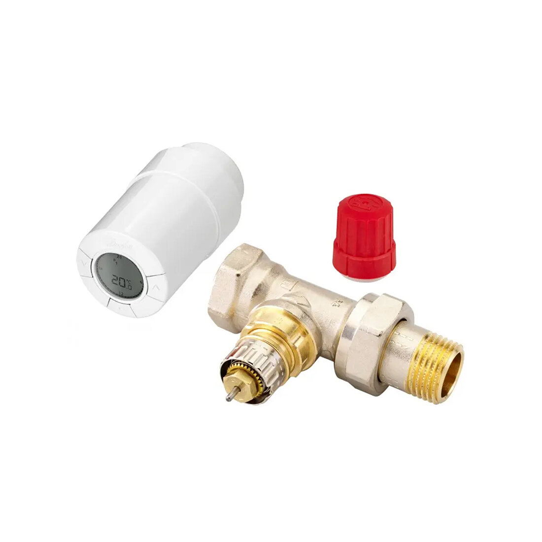 Комплект термостатический Danfoss RA-N Ду 15 мм/Living eco цвет белый