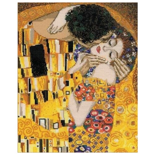 фото Набор для вышивания риолис "поцелуй", 30x35см