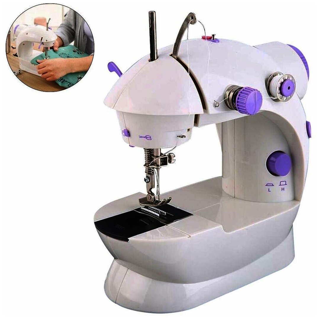 Швейная Мини Машинка Mini Sewing Machine / Швейная машинка / Портативная швейная машинка / Компактная швейная машинка / Рукодельница / Luoweite - фотография № 2