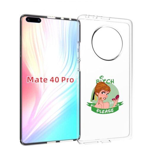 Чехол MyPads принцесса-Анна женский для Huawei Mate 40 Pro (NOH-NX9) задняя-панель-накладка-бампер