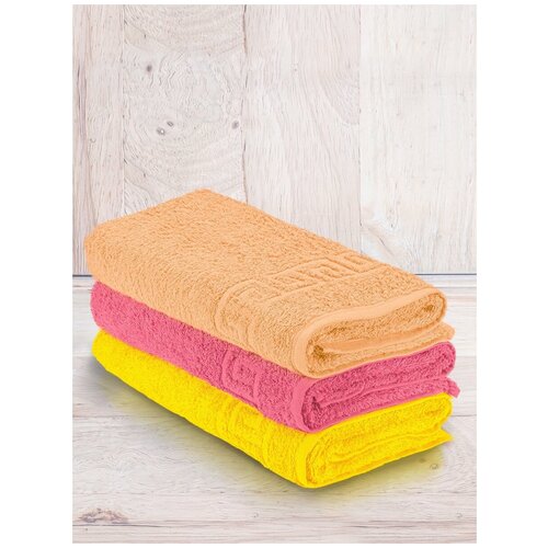 фото Набор махровых полотенец yasmin 3шт(50*90) туркмения
