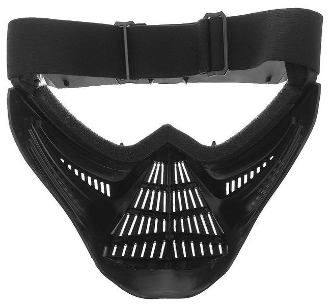 Очки-маска для езды на мототехнике разборные визор прозрачный черный 5350970
