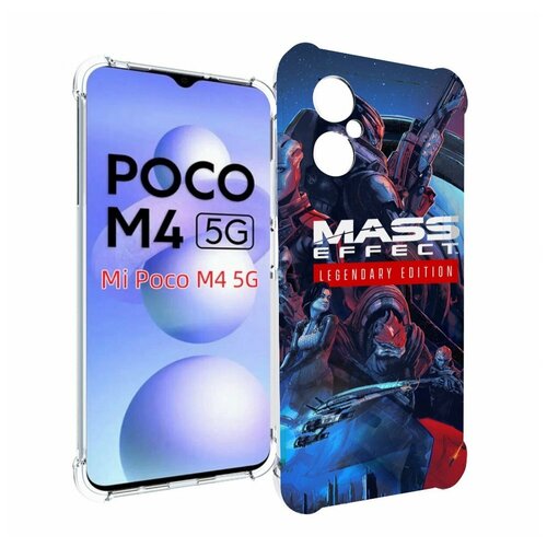 Чехол MyPads Mass Effect Legendary Edition для Xiaomi Poco M4 5G задняя-панель-накладка-бампер чехол mypads mass effect legendary edition для oppo reno7 pro 5g задняя панель накладка бампер