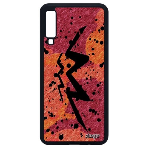 фото Модный чехол на телефон // galaxy a7 2018 // "знак зодиака водолей" созвездие астрологический, utaupia, оранжевый