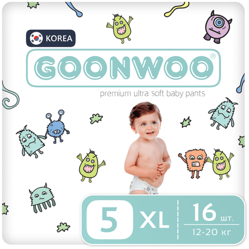 GOONWOO трусики XL, 12 - 20 кг, 16 шт.