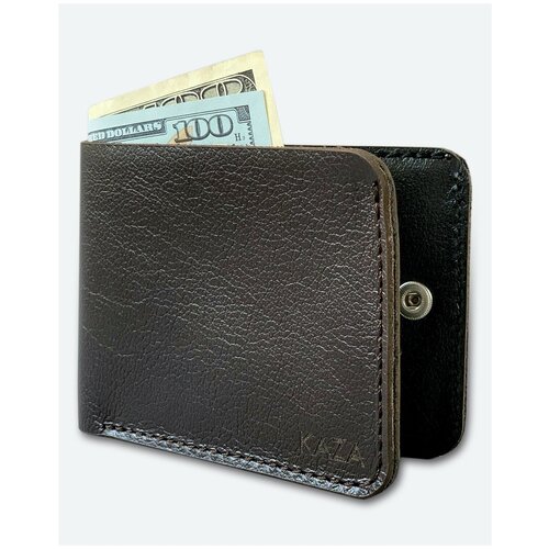 фото Кошелек kaza, фактура гладкая, коричневый
