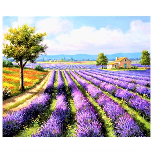 фото Набор для раскрашивания по номерам molly kh0970 лавандовое поле