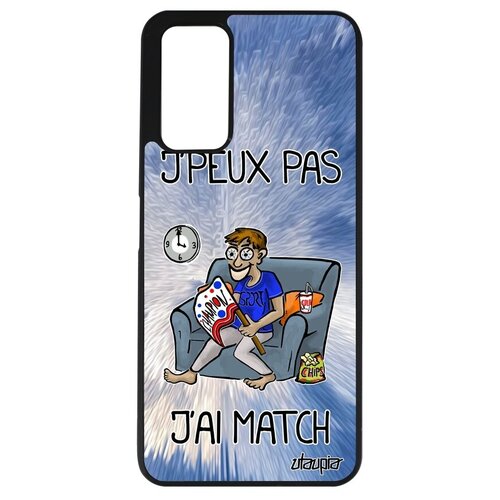 фото Ударопрочный чехол для мобильного // honor 10x lite // "не могу - у меня матч!" комикс пародия, utaupia, голубой