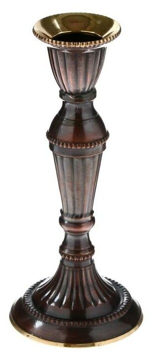 Подсвечник латунь на 1 свечу "Кали" 14х6,5х6,5 см - фотография № 4