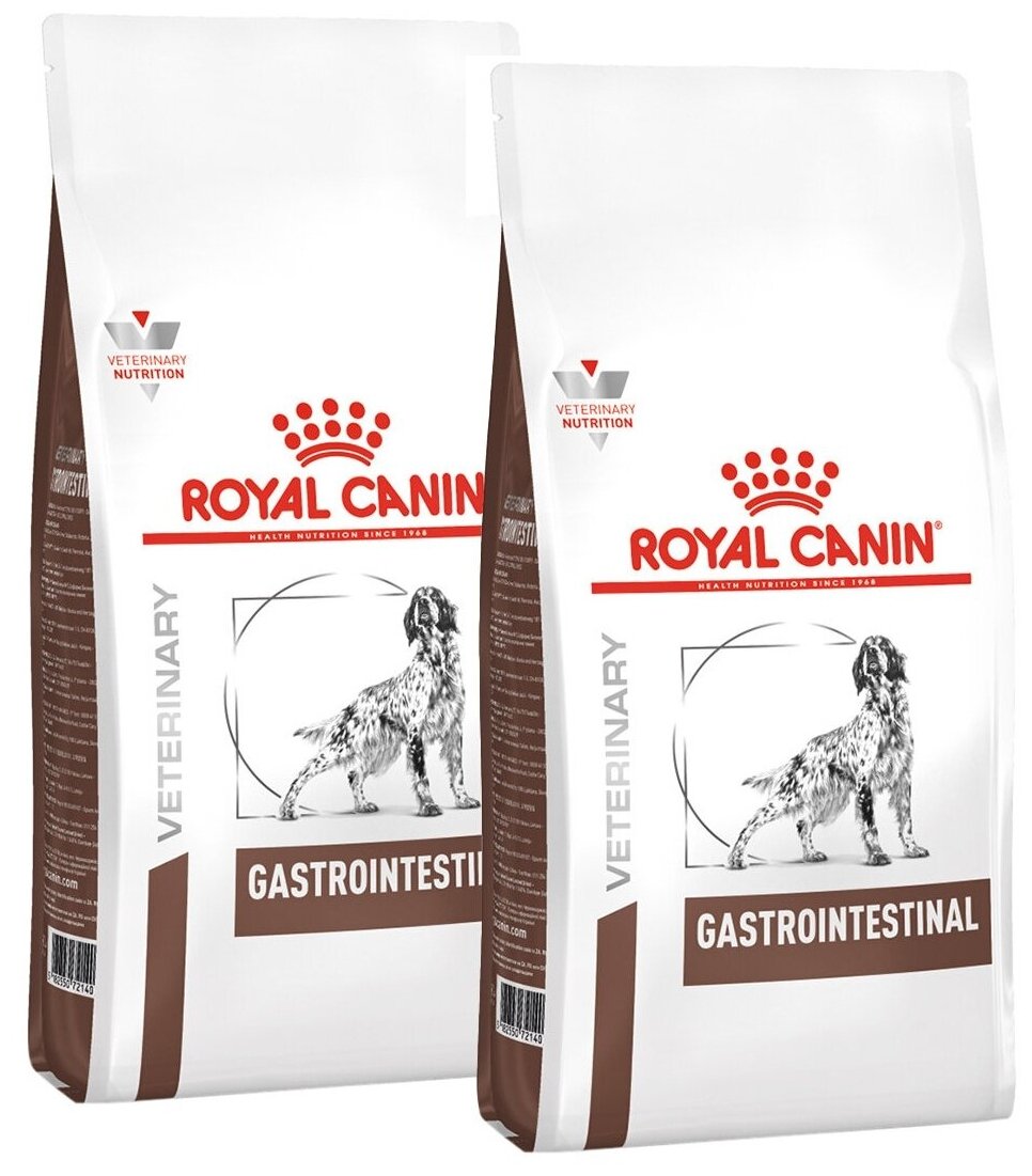 ROYAL CANIN GASTRO INTESTINAL для взрослых собак при заболеваниях желудочно-кишечного тракта (15 + 15 кг)