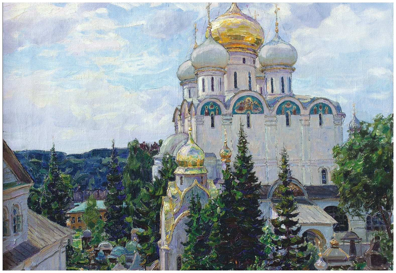 Пазлы 1500 деталей Васнецов А. М."Новодевичий монастырь. Собор"