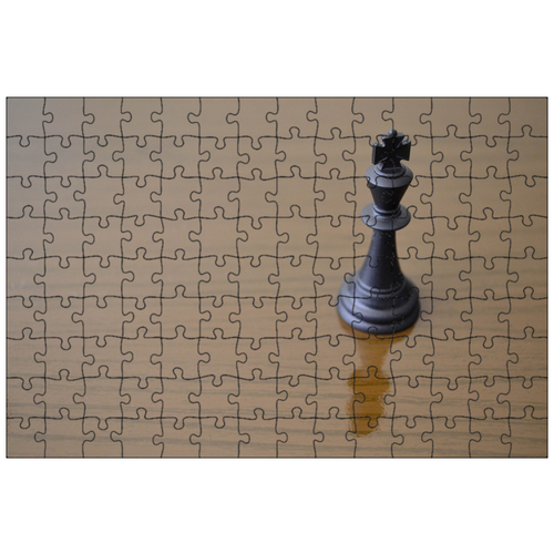 фото Магнитный пазл 27x18см."король, шахматы, игра" на холодильник lotsprints
