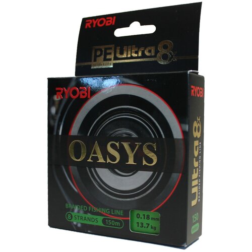 шнур ryobi oasis dark green 0 60mm 150m Леска-шнур Ryobi Oasis Dark Green 0,18mm 150m