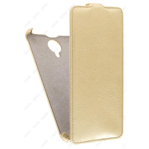 Кожаный чехол для Lenovo K80M Armor Case (Золотой)