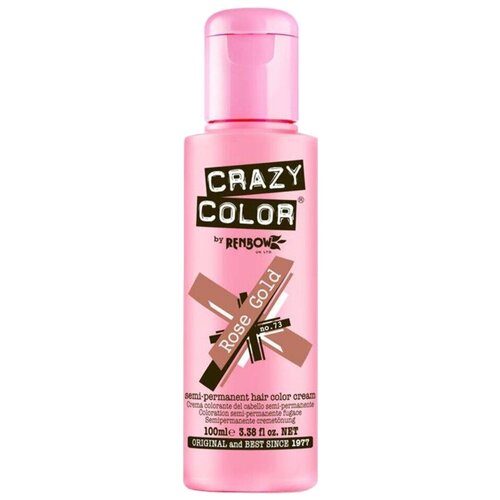 Crazy Color Краситель прямого действия Semi-Permanent Hair Color Cream, 73 rose gold, 100 мл