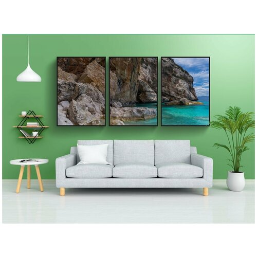 фото Набор модулных постеров для интерьера "природа, воды, море" 60x90 см. в тубусе, без рамки lotsprints