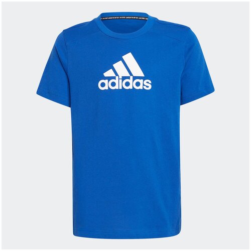 фото Футболка adidas b bos tee синий 140 gj6645