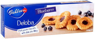 Печенье Bahlsen Deloba blueberry, 100 г