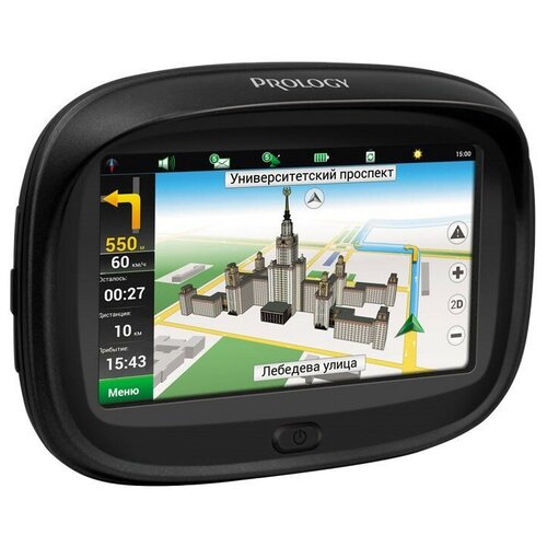 фото Навигатор автомобильный gps prology imap moto 4.3" 480x272 4gb microsd bluetooth черный navitel