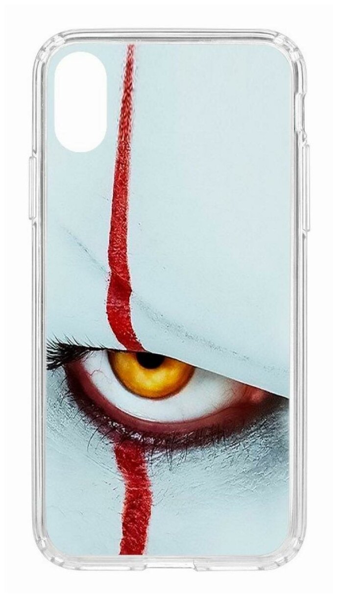 Чехол для iPhone X/XS Kruche Print Оно, противоударная пластиковая накладка с рисунком, защитный силиконовый бампер с принтом и защитой камеры