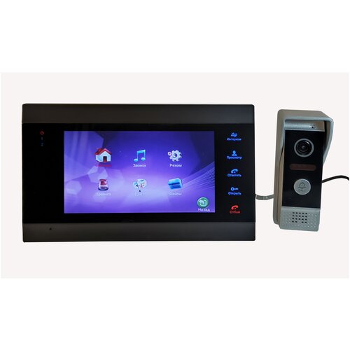 Проводной видеодомофон Seon B-716-BLACK-10 с записью по движению