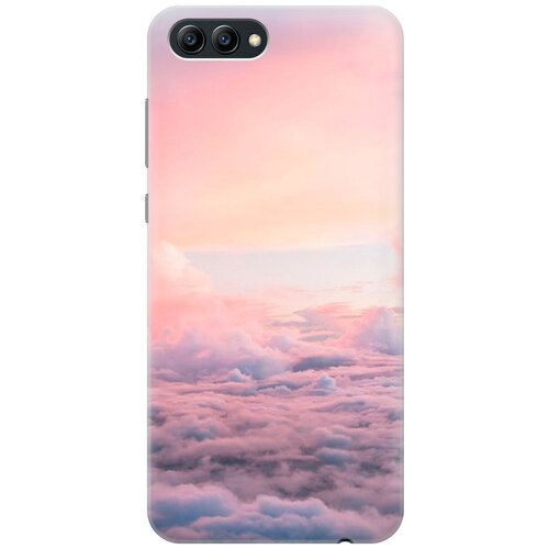 фото Силиконовый чехол на honor view 10 / хонор в10 с принтом "высоко над облаками gosso