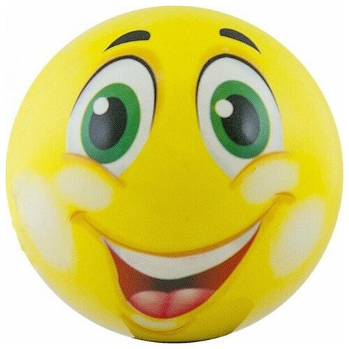 фото Мяч детский funny faces арт.ds-pp 205 12 см, желтый palmon