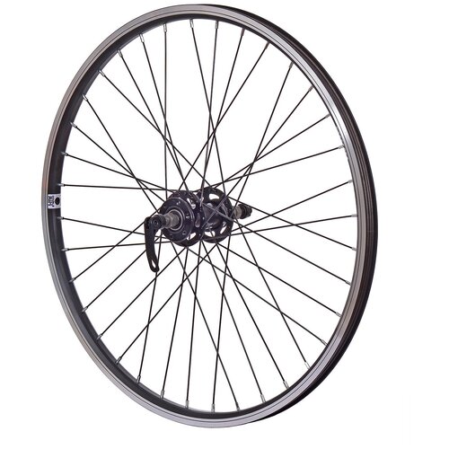 Для велосипеда RUSH HOUR ZDV24T 335844 серебристый/черный kms колесо 24 заднее ventura двойной обод эксцентрик