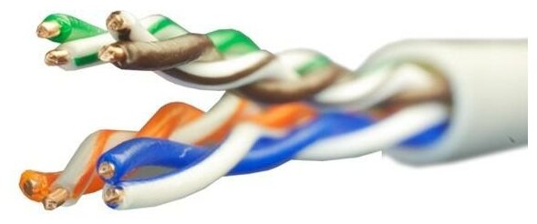 фото Кабель витая пара U/UTP кат.5E 4х2х24AWG solid CU PVC Standart (м) SUPRLAN 01-0328-9
