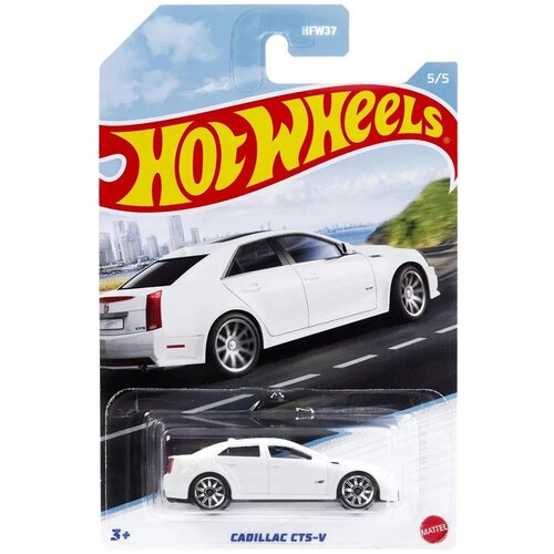 Машинка Hot Wheels Коллекционный Люксовый седан: Cadillac CTS-V, арт. HFW37/HDH16 hot wheels porsche taycan turbo s детская машинка хот вилс 1 64 из серии factory fresh