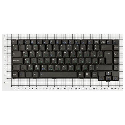 Клавиатура для ноутбука Asus F2 F3 Z53 черная 24pin 1014₽
