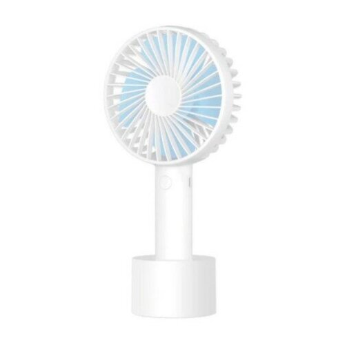 Xiaomi Mi SOLOVE manual fan 2000mAh 3 Speed Micro Usb + CHARGING BASE Зарядная подставка N9P White