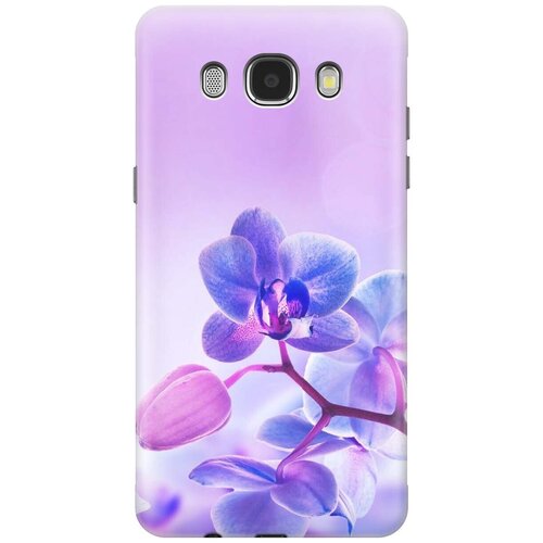 фото Силиконовый чехол на samsung galaxy j5 (2016) / самсунг джей 5 2016 с принтом "лиловые орхидеи" gosso