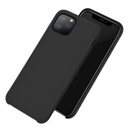 Силиконовый чехол Hoco Pure Series Case для Apple iPhone 11 Pro, черный силиконовый чехол hoco light series для apple iphone 14 pro max прозрачный