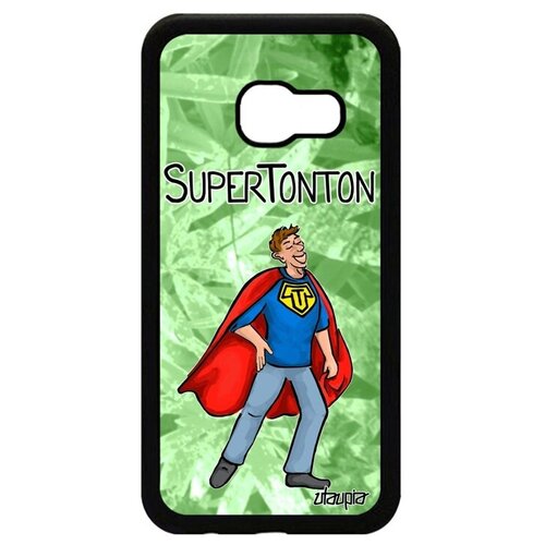 фото Противоударный чехол на смартфон // galaxy a3 2017 // "супердядя" смешной шутка, utaupia, светло-зеленый