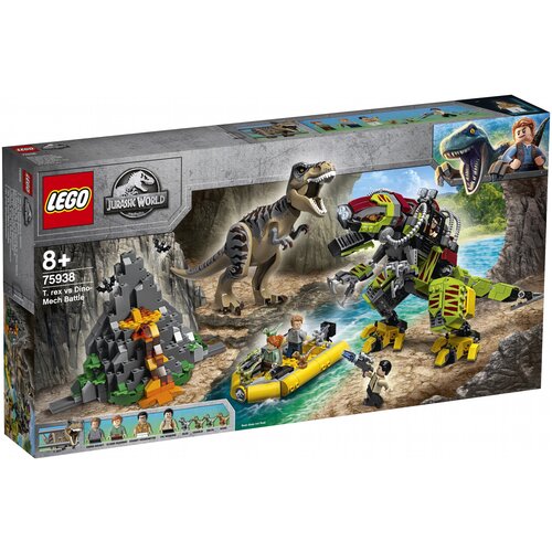 Купить Конструктор LEGO Jurassic World 75938 Бой тираннозавра и робота-динозавра