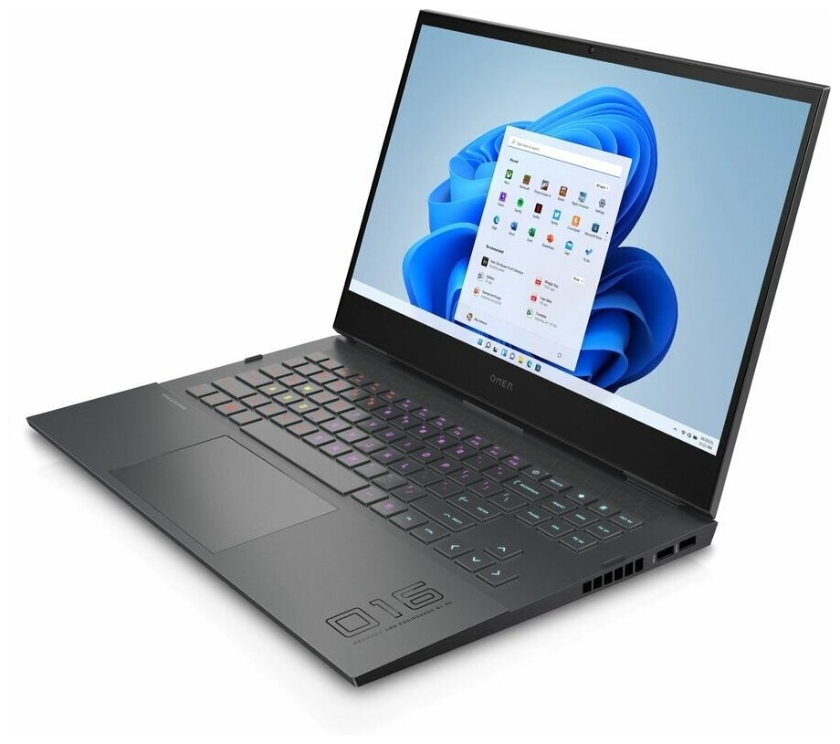 Ноутбук HP Omen 16-b0043ur 161 IPS Intel Core i7 11800H 23ГГц 16ГБ 512ГБ SSD NVIDIA GeForce RTX 3060 6144 Мб Windows 11 Home